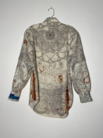 Archive Sale - Detachable Sleeve Unisex Shirt - Reclaimed Wool Shawl SMALL/MEDIUM