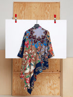 Draped Tunic in Reclaimed Shawl (Size 3)